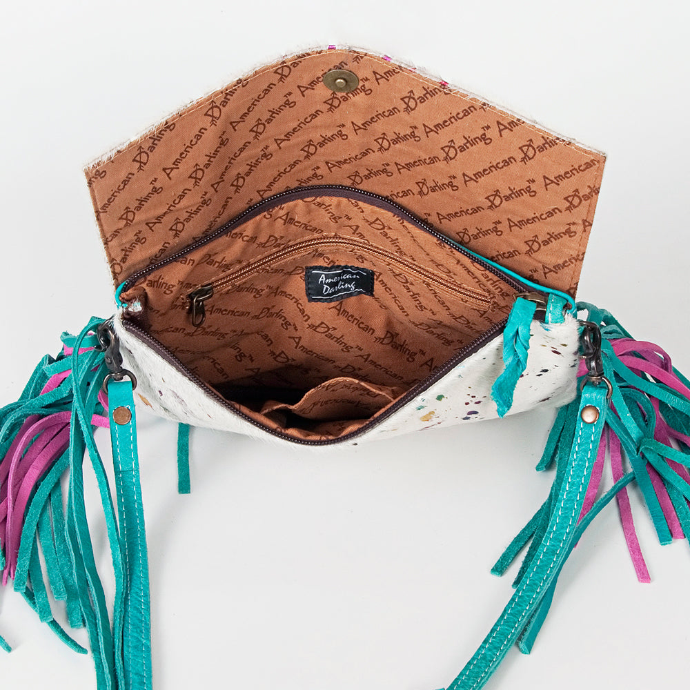 American Darling Envelope Hair on Genuine Leather Western Women Bag Handbag Purse | for Cute