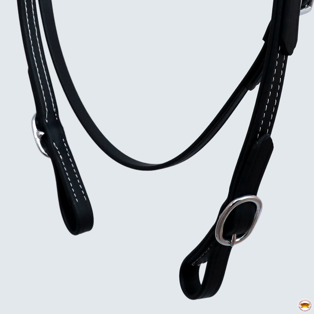 HILASON Western Horse Biothane Leather Headstall & Breast Collar Set
