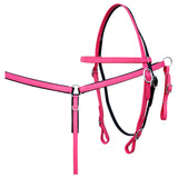 HILASON Western Horse Biothane Leather Headstall & Breast Collar Set