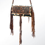 American Darling Organiser Hand Tooled Hair-On Genuine Leather Western Women Bag Handbag Purse | Travel Bags College Casual