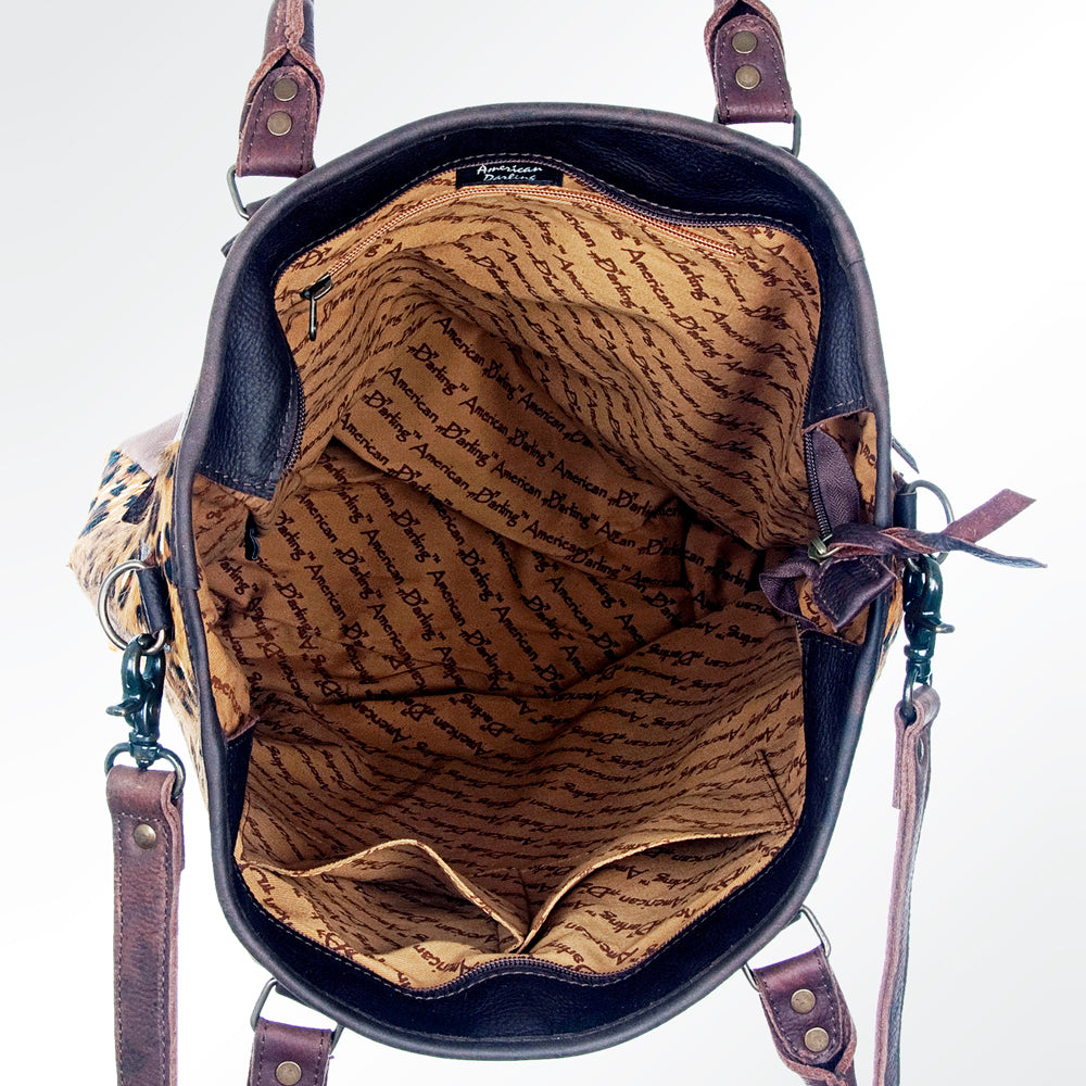 American Darling Tote Hair-On Genuine Leather Western Women Bag Handbag Purse | Travel Bags College Casual