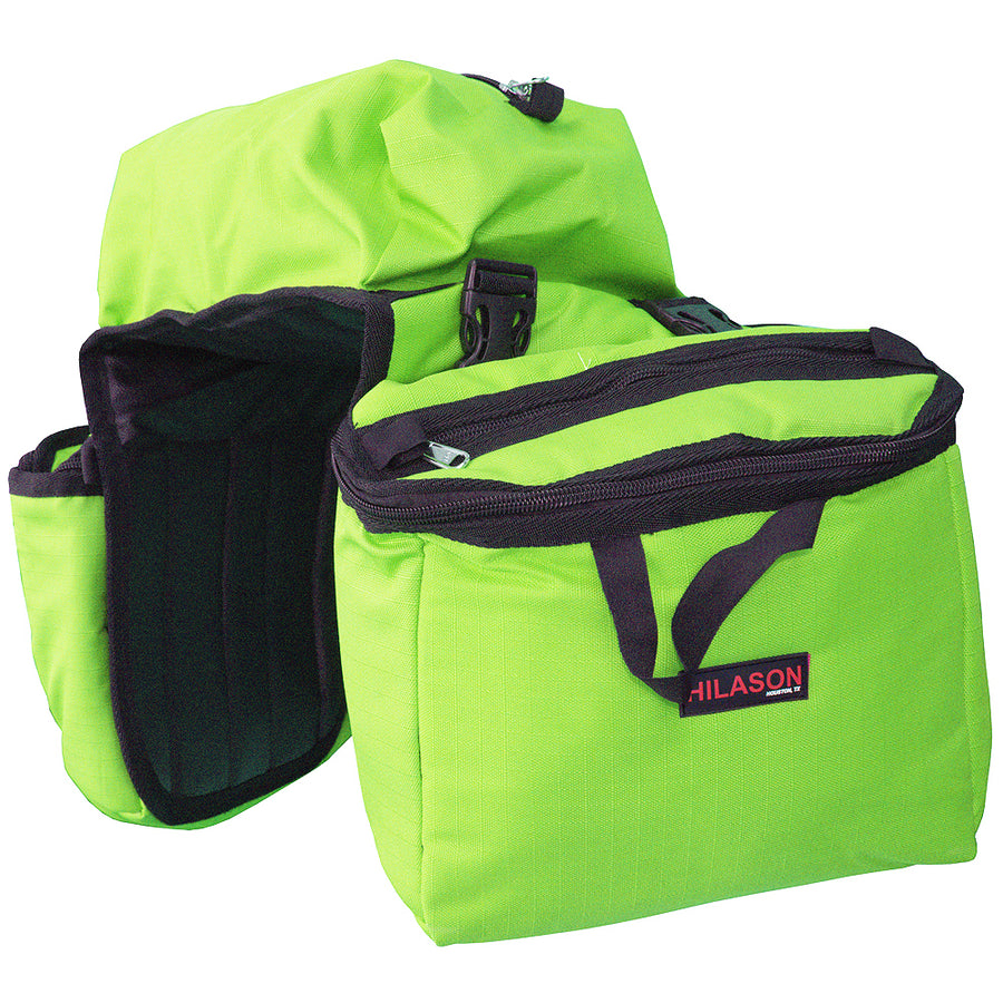 14X12X6 Hilason Detachable Insulated Horse Side Saddle Bag Lime - Uhorse