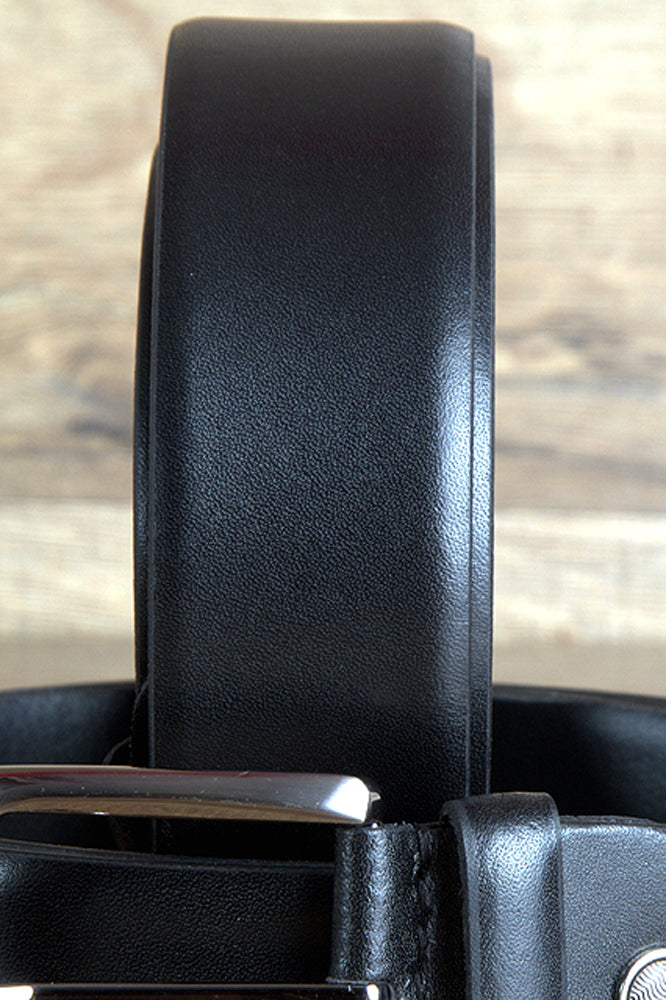 HILASON Black Leather Dress Belt 100% Pure Italian Cow Genuine Formal | Mens Belts Western Casual Heavy Duty for Men
