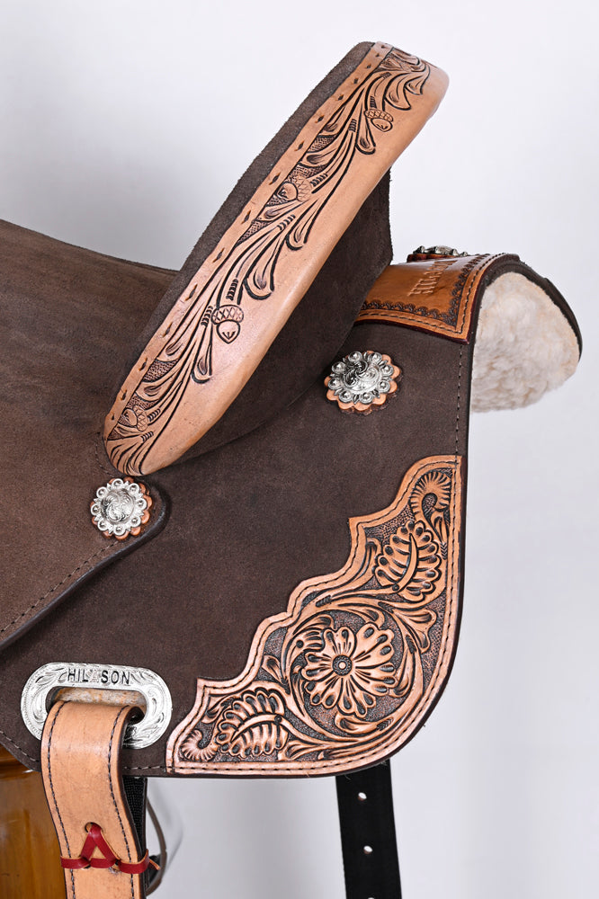 HILASON Western Horse Saddle Flex Tree American Leather Trail Barrel | for Horses