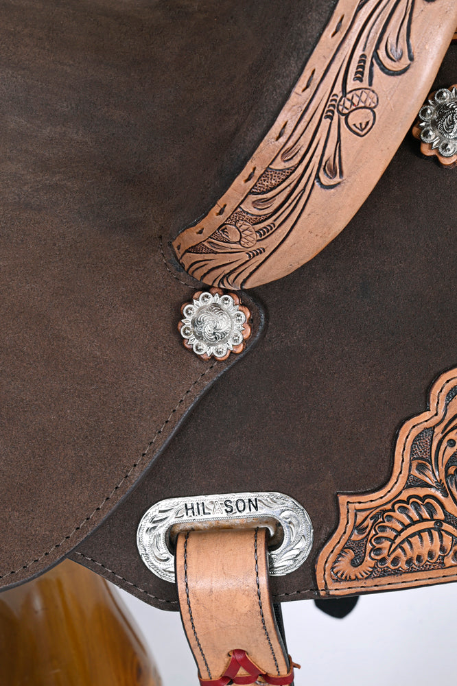 HILASON Western Horse Saddle Flex Tree American Leather Trail Barrel | for Horses
