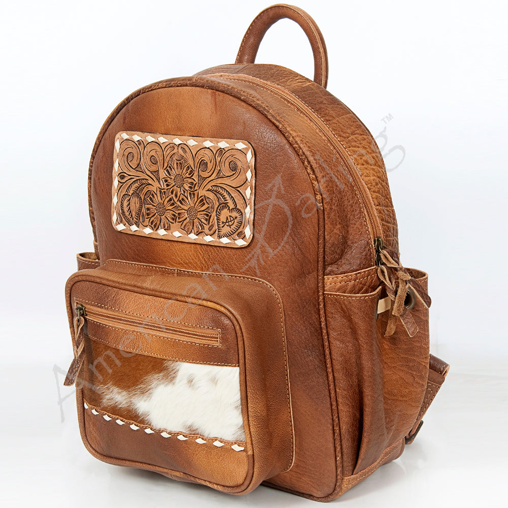 American Darling Backpack Hand Tooled Genuine Leather Western Women Bag | for Laptop School Purse Travel
