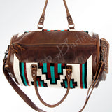 American Darling Duffel Saddle Blanket Genuine Leather Women Bag Western Handbag Purse| Handbag | Leather Duffel Bag