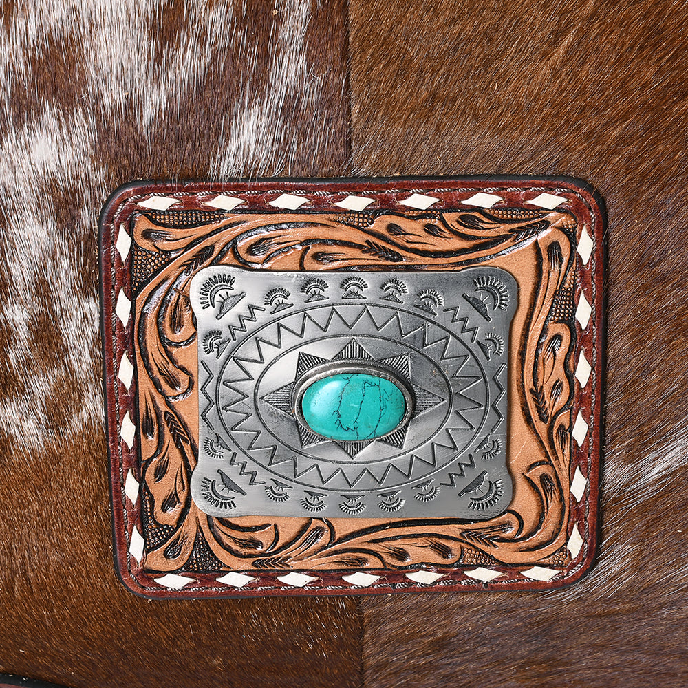 American Darling Women's Duffel Bag Western Hair - On Leather Handbag and Ladies Purse