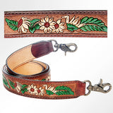 American Darling ADSTF133 Hand Tooled Genuine Leather Crossbody Handle Strap For Bags