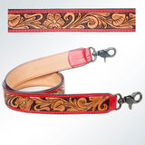 American Darling ADSTF135 Hand Tooled Genuine Leather Crossbody Handle Strap For Bags