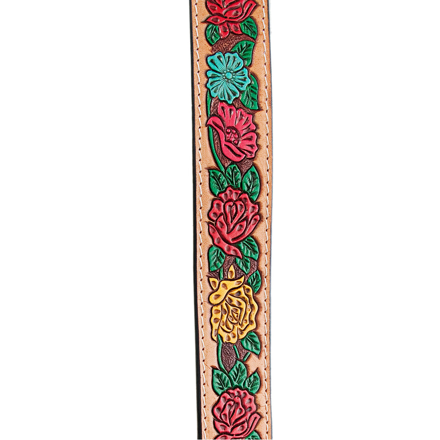 American Darling Hand Tooled Genuine Leather Crossbody Handle Strap for Bags Phone Wallet Purse Clutch
