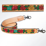 American Darling ADSTF136 Hand Tooled Genuine Leather Crossbody Handle Strap For Bags