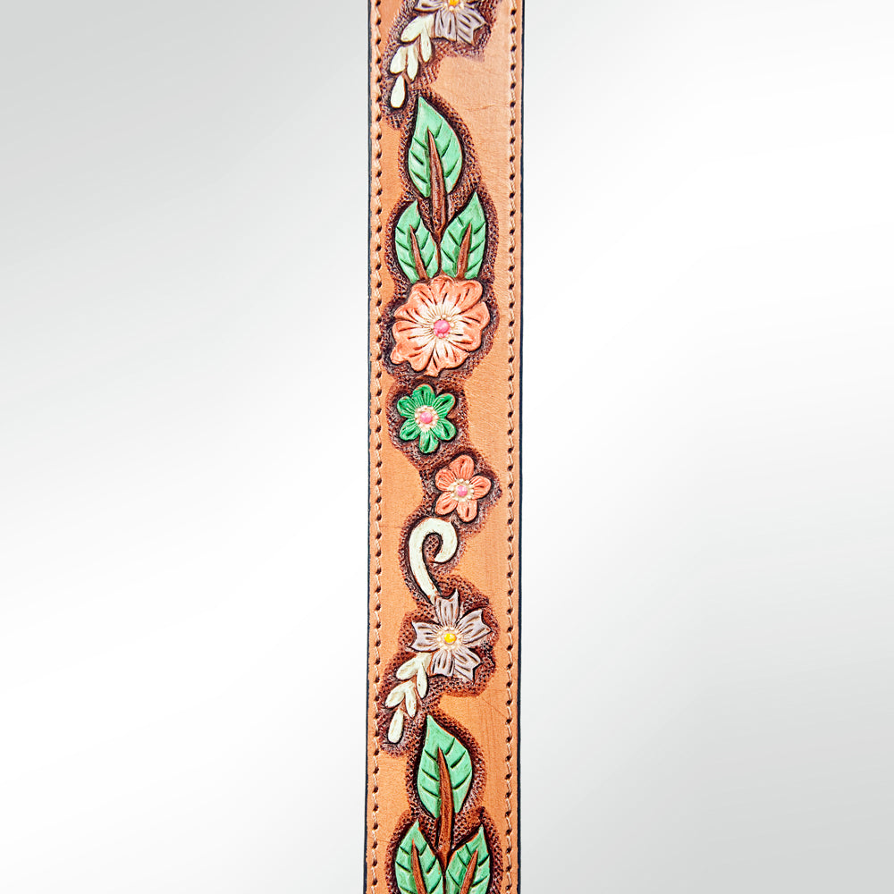 American Darling ADSTF144 Hand Tooled Genuine Leather Crossbody Handle Strap For Bags