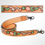 American Darling ADSTF144 Hand Tooled Genuine Leather Crossbody Handle Strap For Bags