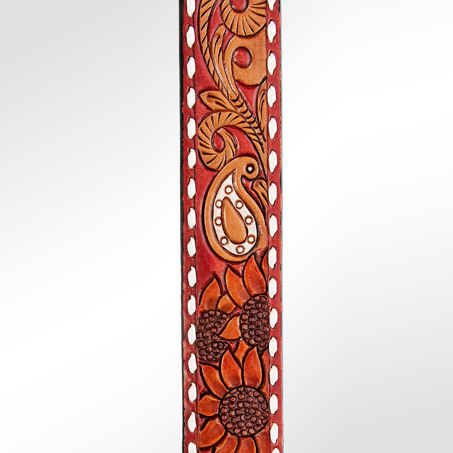 American Darling Hand Tooled Genuine Leather Crossbody Handle Strap for Bags Phone Wallet Purse Clutch