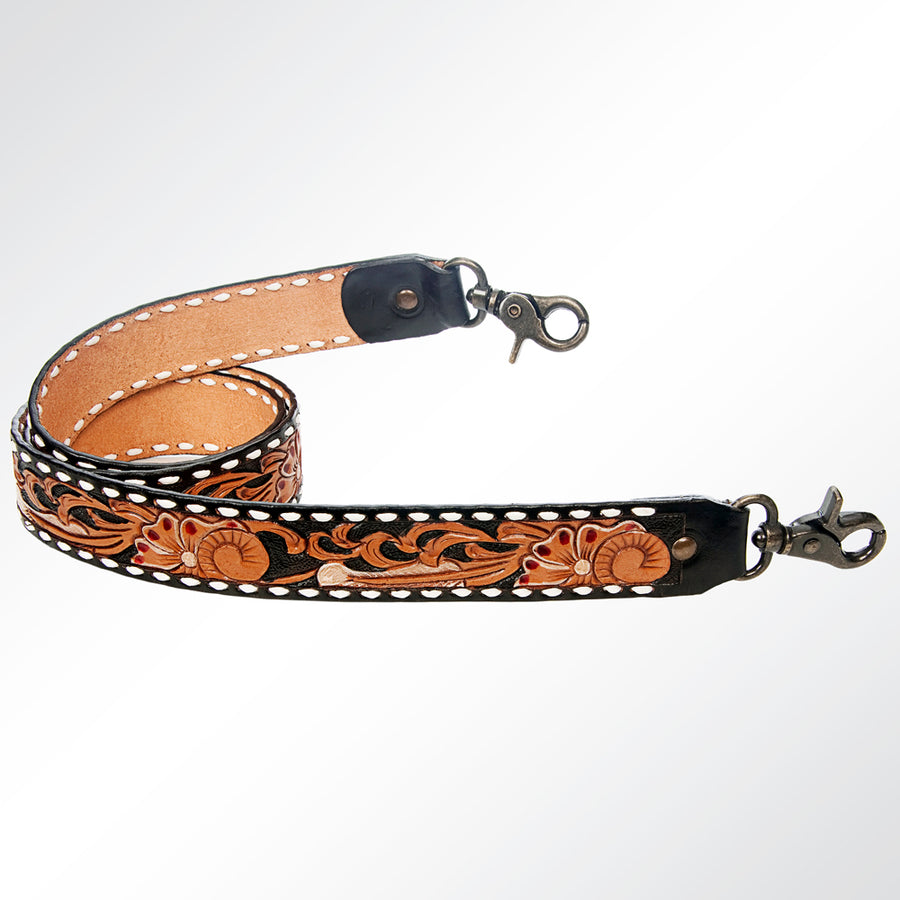 American Darling Hand Tooled Genuine Leather Crossbody Handle Strap for Bags Phone Wallet Purse Clutch