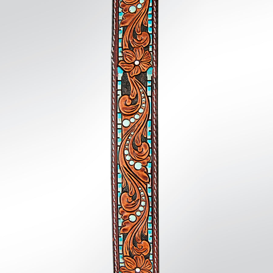 American Darling Hand Tooled Genuine Leather Crossbody Handle Strap for Bags Phone Wallet Purse Clutch