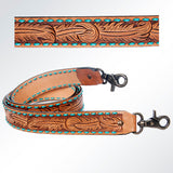 American Darling ADSTF156 Hand Tooled Genuine Leather Crossbody Handle Strap For Bags