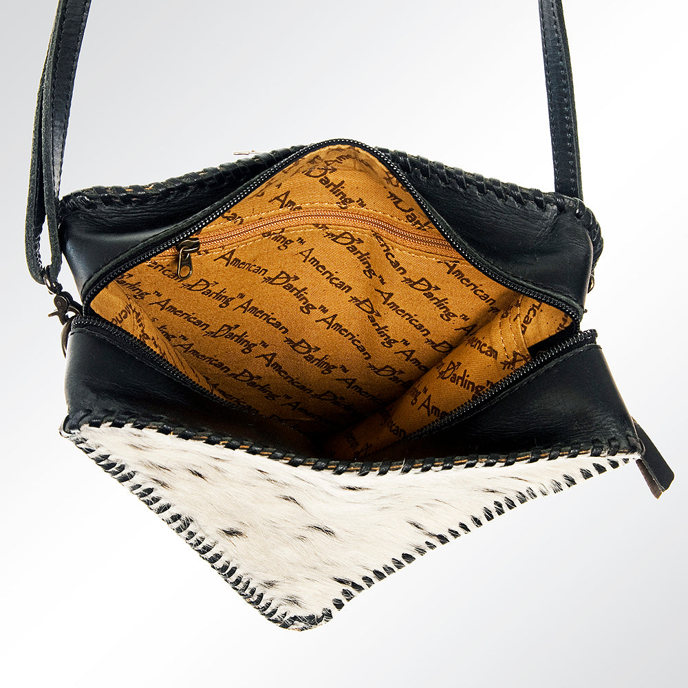 American Darling Crossbody Hair On Genuine Leather Western Women Bag Handbag Purse | Travel Bags College Casual