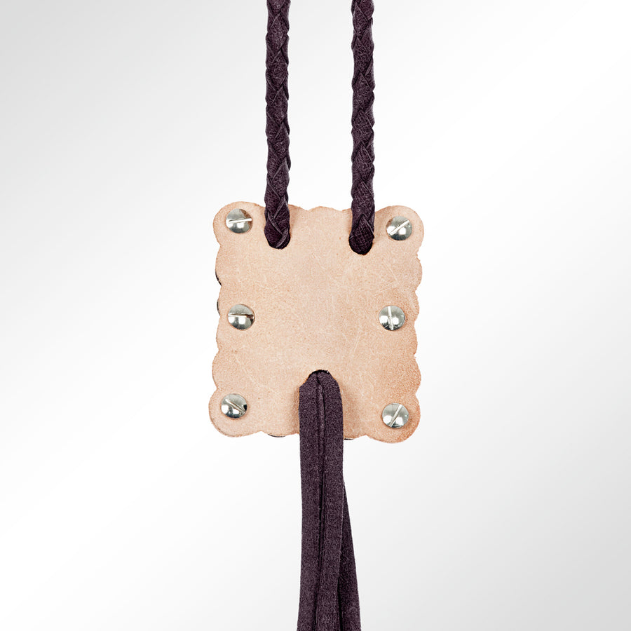 American Darling Braided Genuine Leather Jewelry Necklace with Concho Handmade Necklaces Timeless Piece for a Style