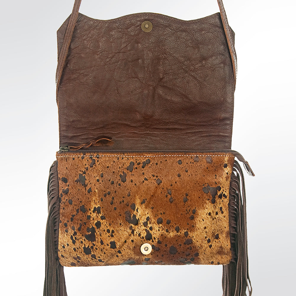 American Darling Clutch Hair on Genuine Leather Western Women Bag Handbag | Purse|Travel Bags College Casual
