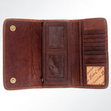 American Darling Wallet Saddle Blanket Genuine Leather Women Bag Western Handbag Purse| Wallet Purse