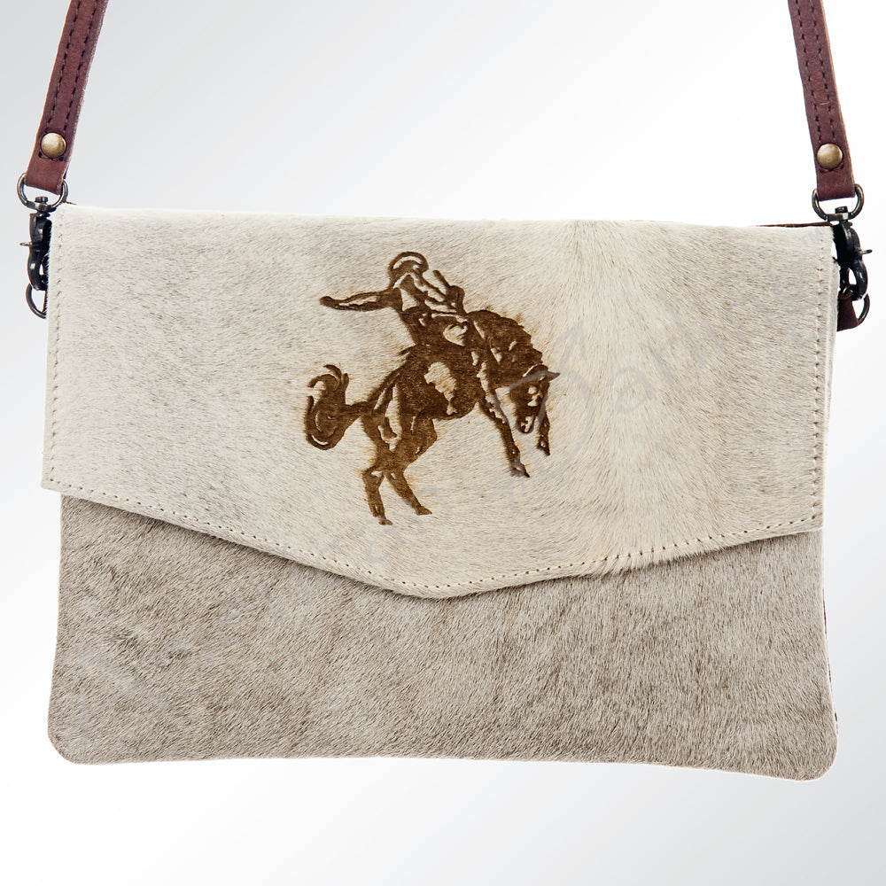 American Darling Envelope Hair on Genuine Leather Western Women Bag Handbag Purse | for Cute