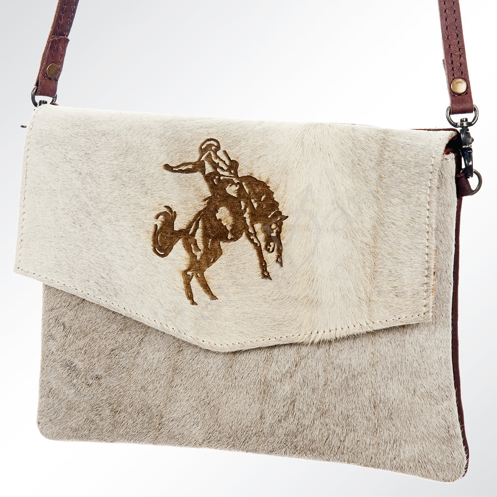 American Darling Envelope Hair on Genuine Leather Western Women Bag Handbag Purse | for Cute