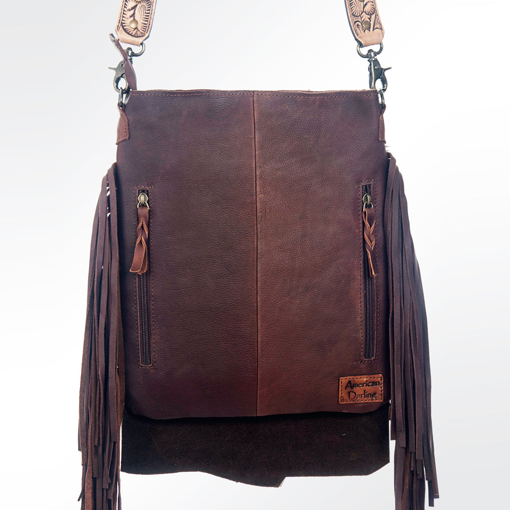 American Darling Large Crossbody Full Grain Genuine Leather Western Women Bag Handbag Purse | for Cute