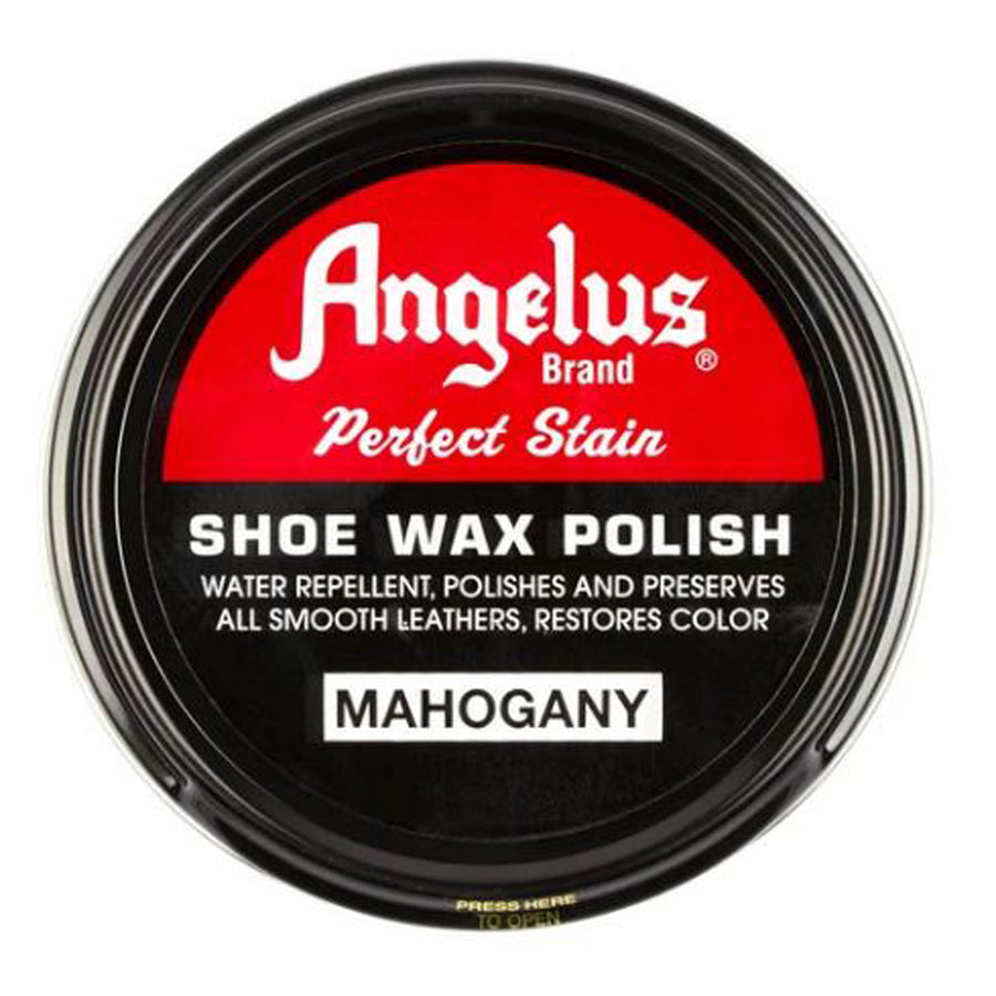 3 Oz Angelus Perfect Stain Shoe Wax Polish Mahogany - Uhorse