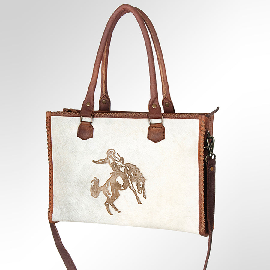 American Darling Tote Hair On Genuine Leather Western Women Bag | Handbag Weekend Travel Bags - Uhorse