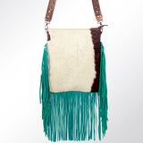 American Darling Cross Body Hand Tooled Hair on-Genuine Leather Western Women Bag Handbag Purse | Crossbody for Cute