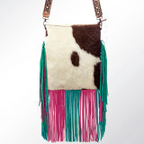 American Darling Cross Body Hand Tooled Hair on-Genuine Leather Western Women Bag Handbag Purse | Crossbody for Cute