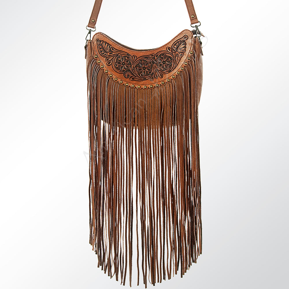 American Darling Cross Body Hand Tooled Full Grain Genuine Leather Western Women Bag Handbag Purse | Crossbody for Cute