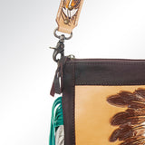 American Darling Cross Body Hand Tooled Genuine Leather Western Women Bag Handbag Purse |