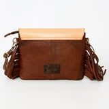 American Darling ADBGD118 Envelope Hand Tooled Hair-On Genuine Leather Women Bag Western Handbag Purse