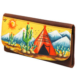 American Darling Wallet Hair on Full Grain Genuine Leather Western Women Bag | Handbag Purse Travel Clutch