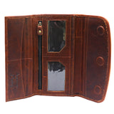 American Darling Wallet Hair on Full Grain Genuine Leather Western Women Bag | Handbag Purse Travel Clutch