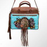 American Darling Hand Painted Duffel Genuine Leather Women Bag Western Handbag Purse