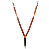 Men Leather Floral Suspender Hilason