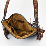 American Darling Signature Crossbody Hand Tooled Upcycled Wool Genuine Leather Women Bag Western Handbag Purse | for Cute