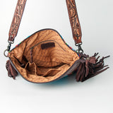 American Darling Signature Crossbody Hand Tooled Upcycled Wool Genuine Leather Women Bag Western Handbag Purse | for Cute