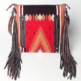 American Darling Signature Crossbody Hand Tooled Upcycled Wool Genuine Leather Women Bag Western Handbag Purse | for Cute