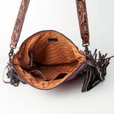 American Darling Signature Crossbody Hand Tooled Upcycled Wool Genuine Leather Women Bag Western Handbag Purse | for Cute