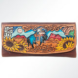 American Darling Wallet Hand Tooled Genuine Leather Western Women Bag | Handbag Purse Wristlet Travel Clutch