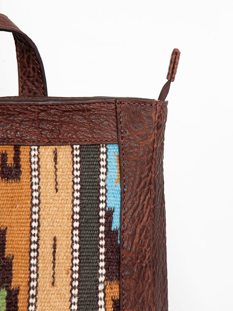 American Darling Backpack Saddle Blanket Fabric Genuine Leather Western Women Bag | for Laptop School Purse Travel