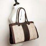 American Darling Duffel Genuine Leather Upcycled Wool Women Bag Western Handbag Purse | Tote Bags