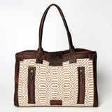 American Darling Duffel Genuine Leather Upcycled Wool Women Bag Western Handbag Purse | Tote Bags