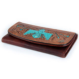 American Darling Wallet Hand Tooled Genuine Leather Western Women Bag | Handbag Purse Wristlet Travel Clutch
