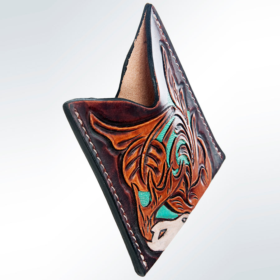 American Darling Card Holder Hand Tooled Genuine Leather | Business Credit